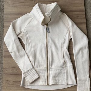 Lululemon Oatmeal Zip Up Collared Sweatshirt